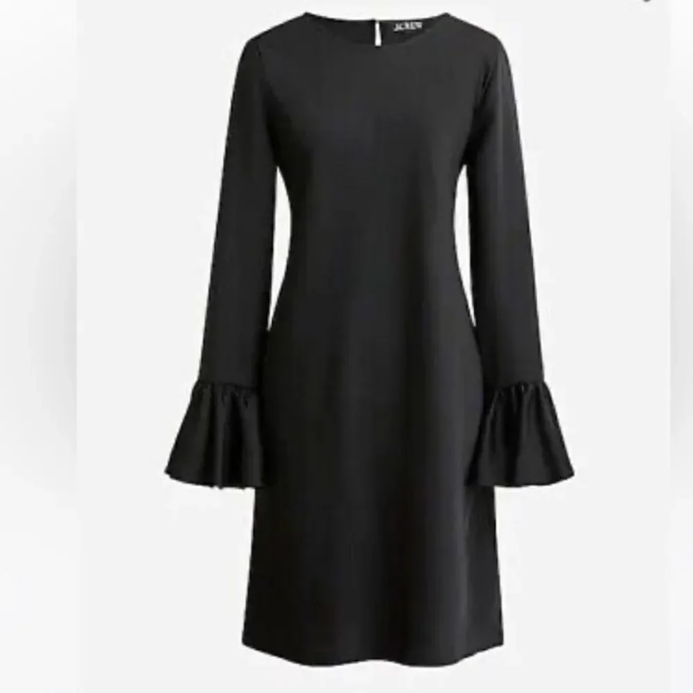 NWT J. Crew Winter Garden Dress Black Sz 2